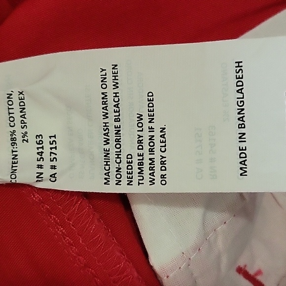 NAUTICA JEAN LADIES CHINO ANKLE PANT - Picture 8 of 8